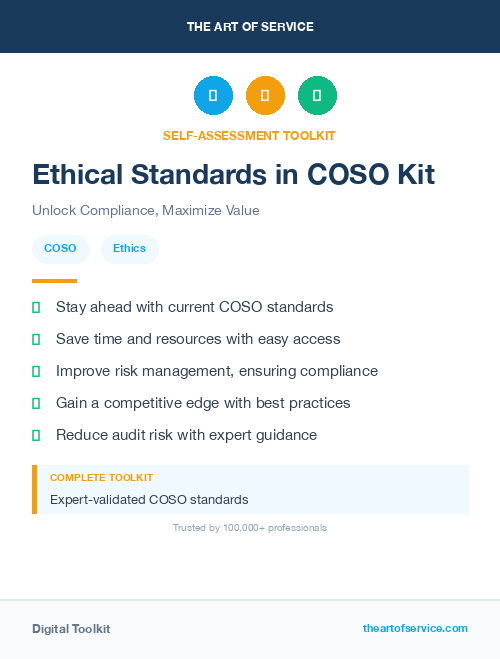 Ethical Standards in COSO Kit