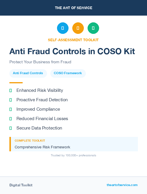 Anti Fraud Controls in COSO Kit