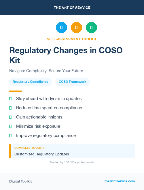 Regulatory Changes in COSO Kit