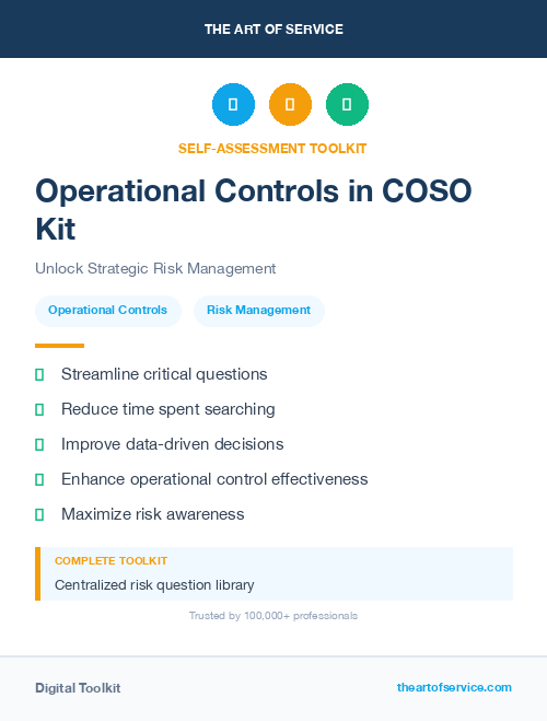 Operational Controls in COSO Kit