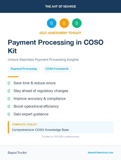 Payment Processing in COSO Kit