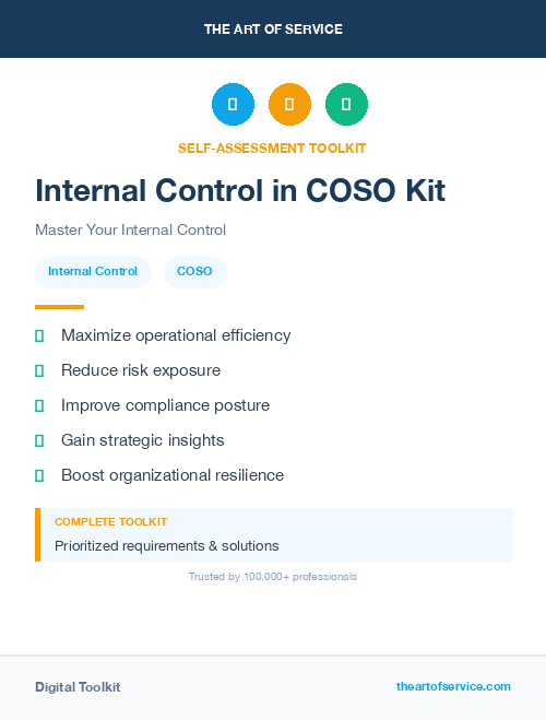 Internal Control in COSO Kit