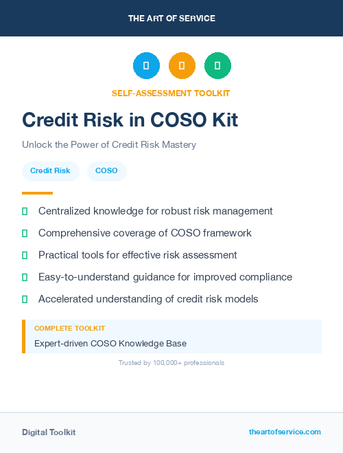 Credit Risk in COSO Kit