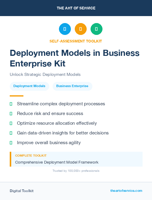 Deployment Models in Business Enterprise Kit