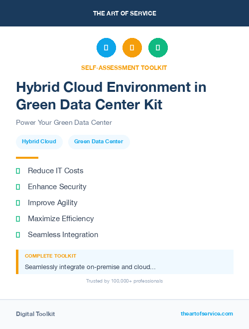 Hybrid Cloud Environment in Green Data Center Kit