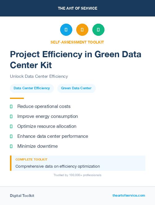 Project Efficiency in Green Data Center Kit