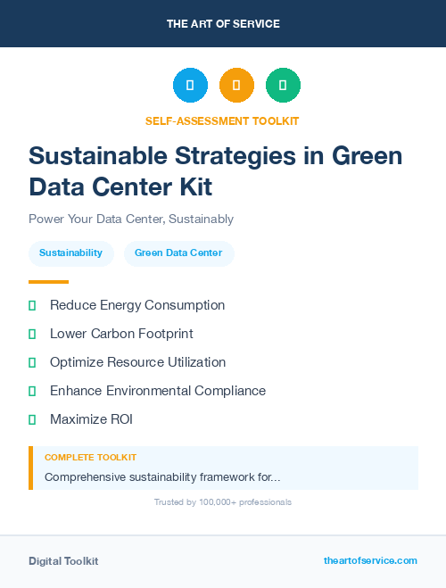 Sustainable Strategies in Green Data Center Kit