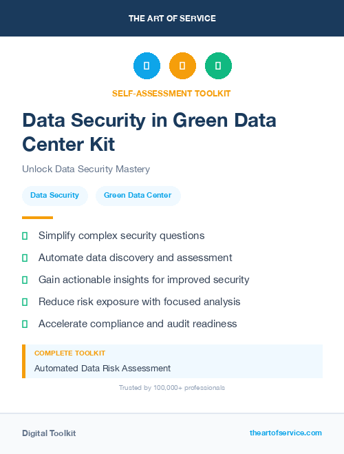 Data Security in Green Data Center Kit
