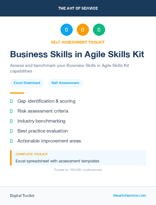 Business Skills in Agile Skills Kit