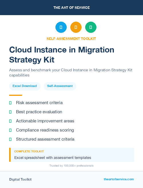 Cloud Instance in Migration Strategy Kit