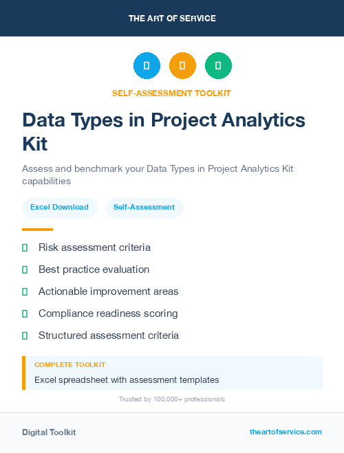Data Types in Project Analytics Kit