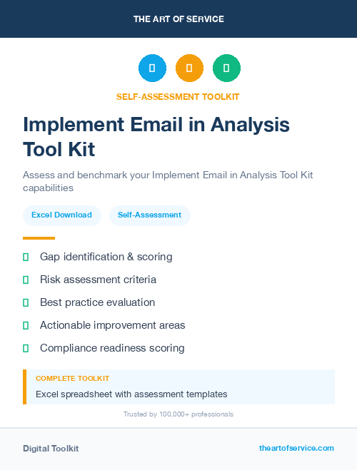 Implement Email in Analysis Tool Kit