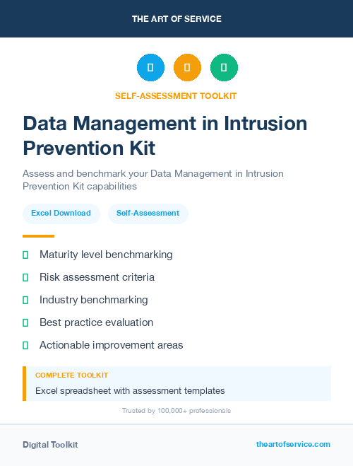 Data Management in Intrusion Prevention Kit