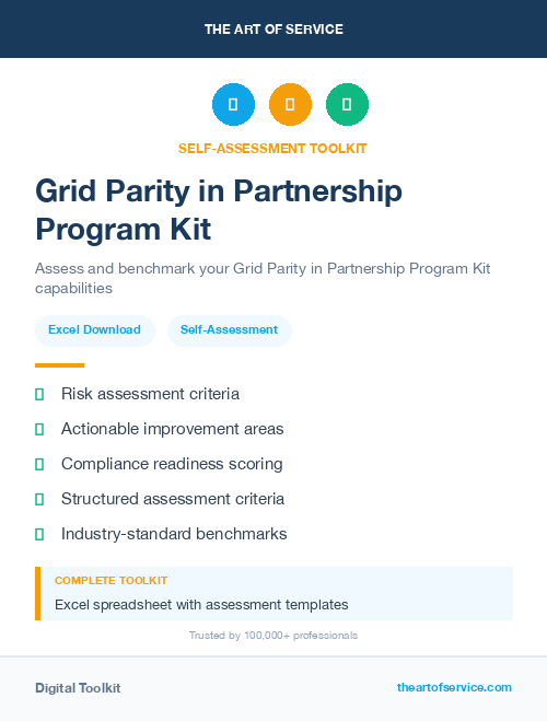 Grid Parity in Partnership Program Kit