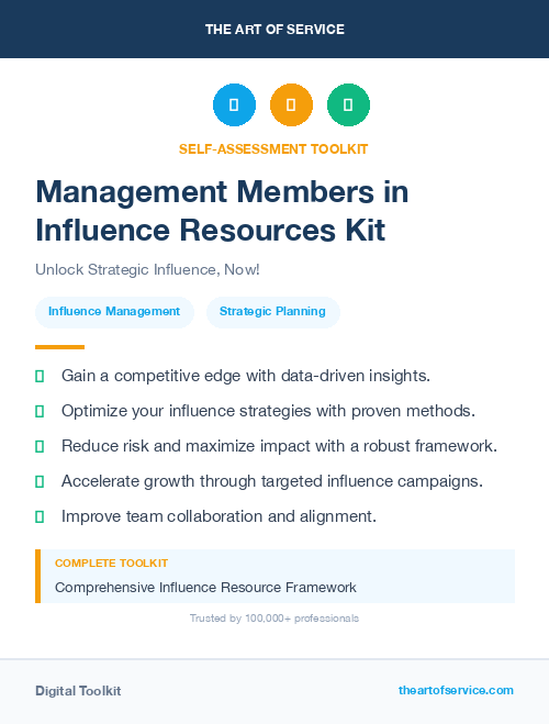 Management Members in Influence Resources Kit