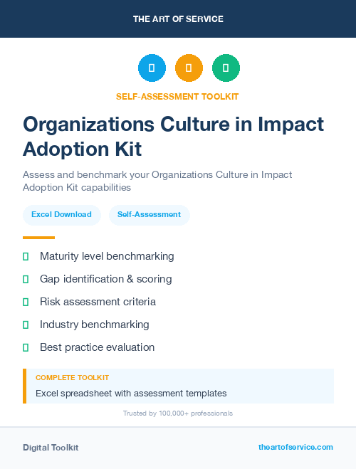 Organizations Culture in Impact Adoption Kit