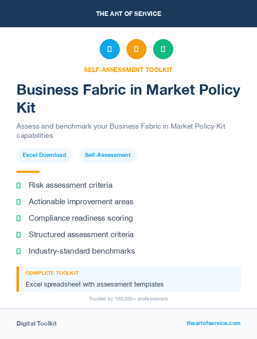 Business Fabric in Market Policy Kit