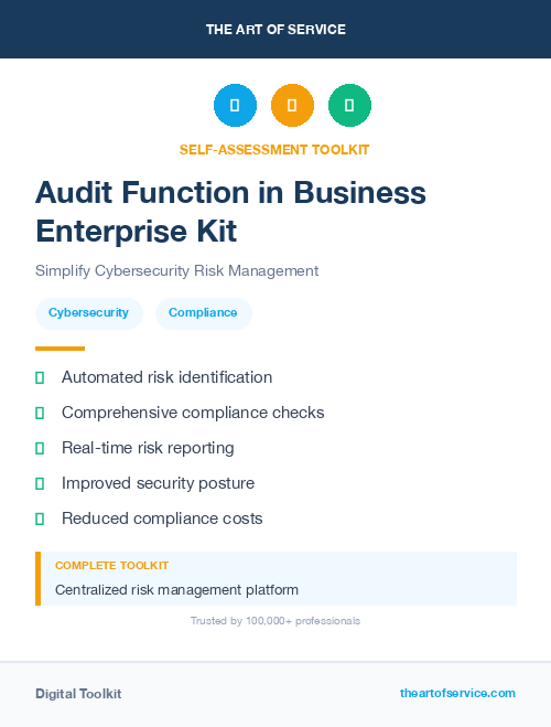 Audit Function in Business Enterprise Kit