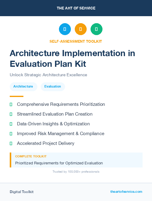 Architecture Implementation in Evaluation Plan Kit
