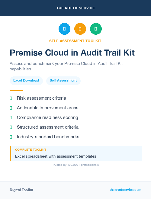 Premise Cloud in Audit Trail Kit