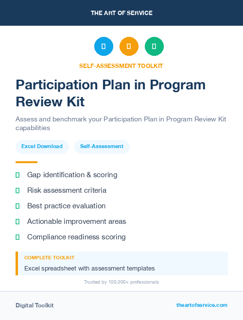 Participation Plan in Program Review Kit