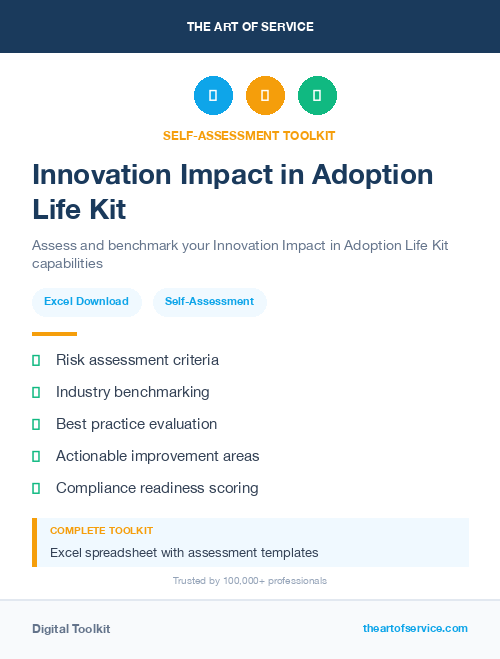 Innovation Impact in Adoption Life Kit