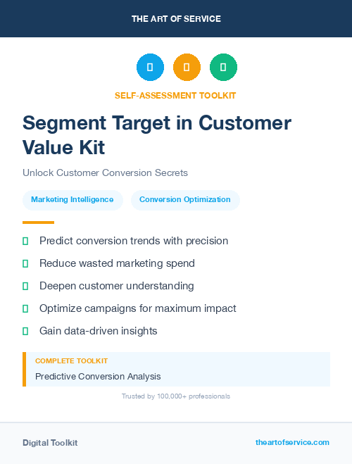 Segment Target in Customer Value Kit