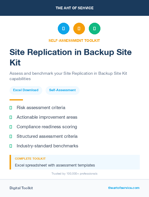 Site Replication in Backup Site Kit