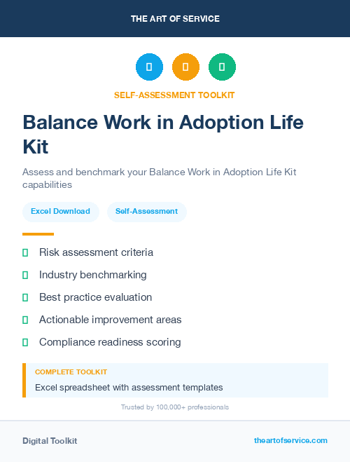 Balance Work in Adoption Life Kit