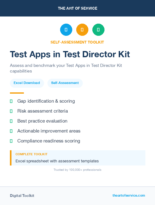 Test Apps in Test Director Kit