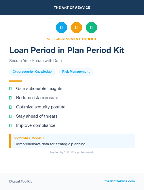 Loan Period in Plan Period Kit