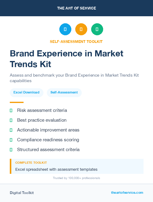 Brand Experience in Market Trends Kit