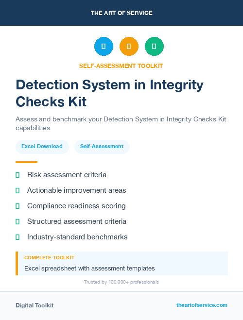 Detection System in Integrity Checks Kit