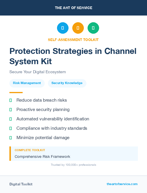 Protection Strategies in Channel System Kit