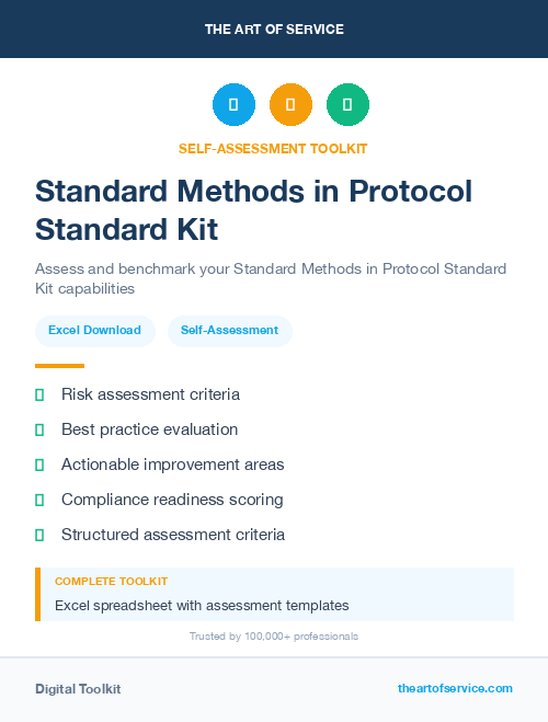 Standard Methods in Protocol Standard Kit