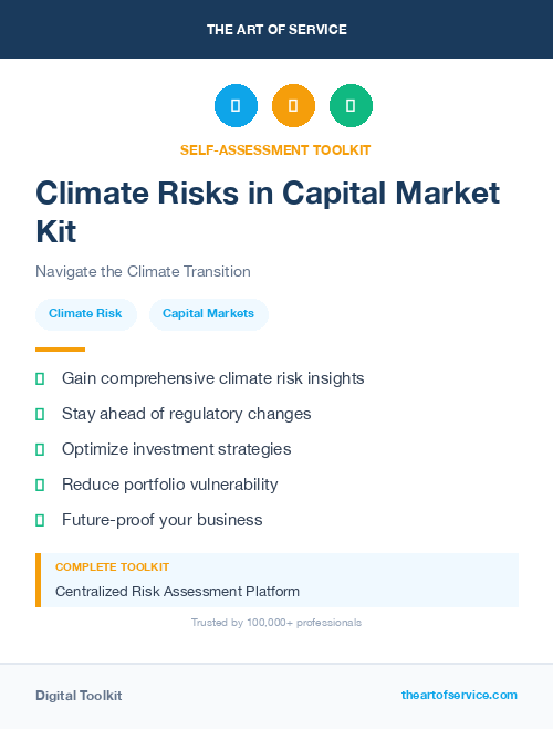 Climate Risks in Capital Market Kit