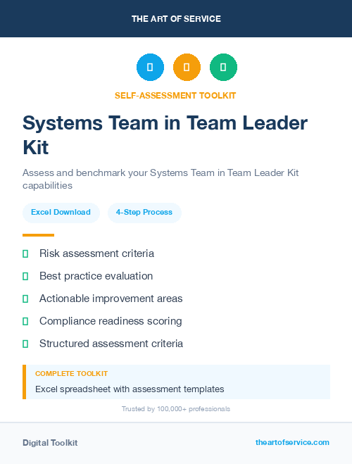 Systems Team in Team Leader Kit