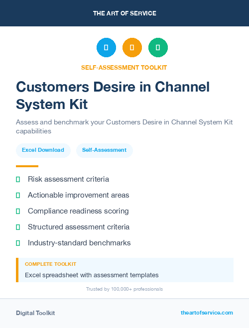 Customers Desire in Channel System Kit