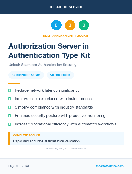 Authorization Server in Authentication Type Kit