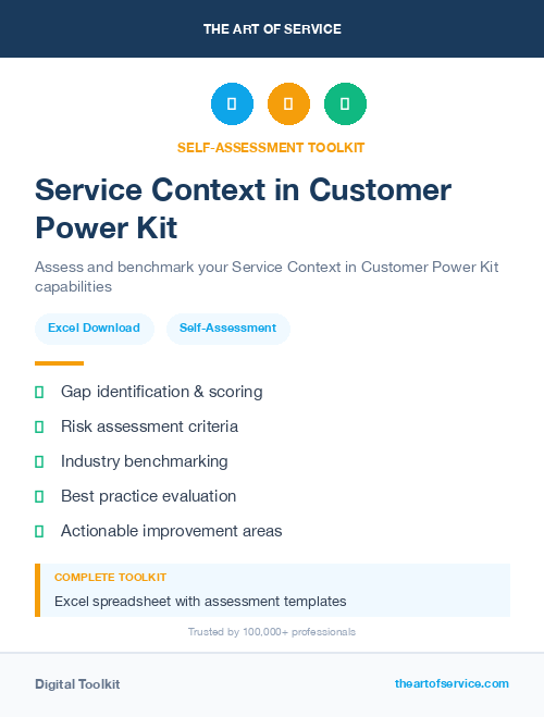 Service Context in Customer Power Kit