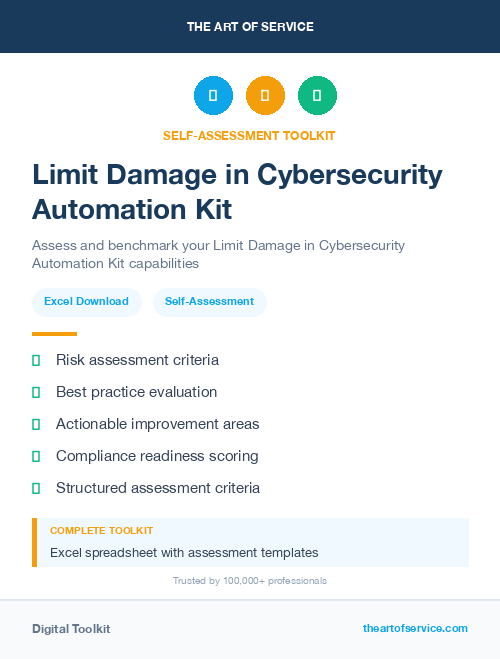 Limit Damage in Cybersecurity Automation Kit
