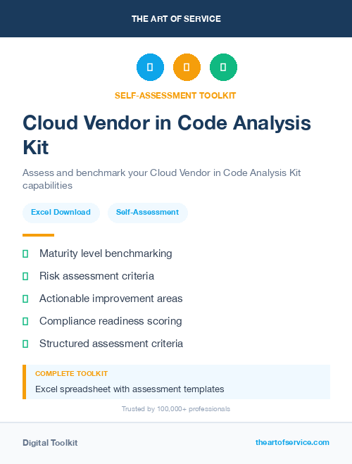 Cloud Vendor in Code Analysis Kit