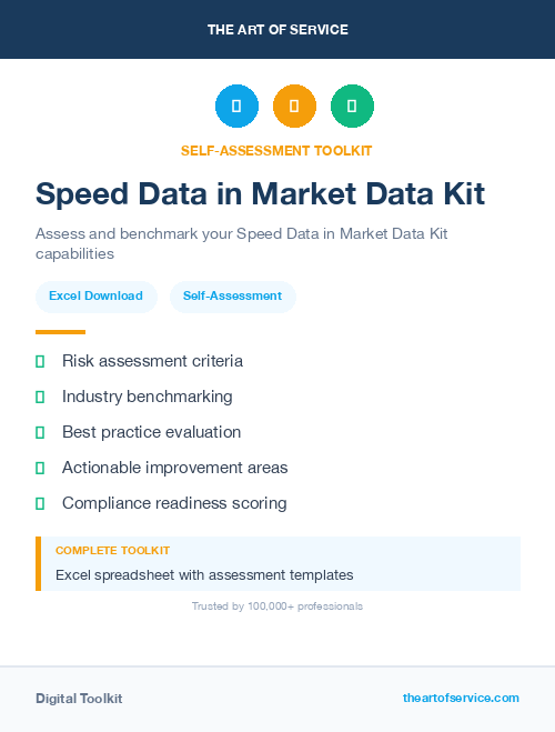 Speed Data in Market Data Kit