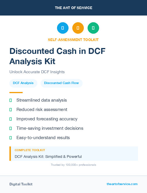Discounted Cash in DCF Analysis Kit