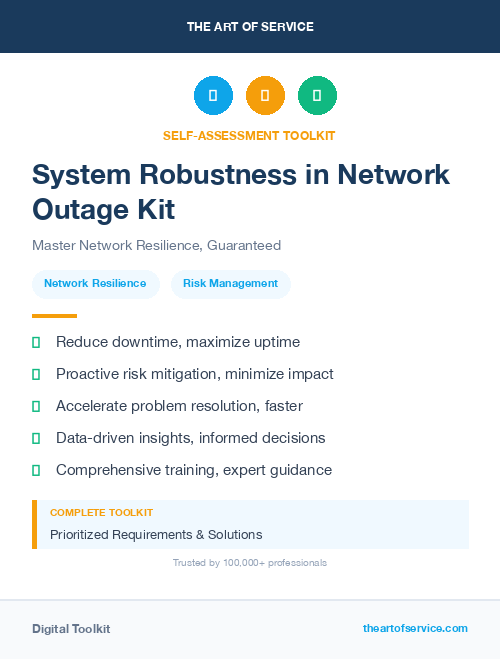 System Robustness in Network Outage Kit