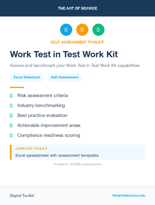 Work Test in Test Work Kit