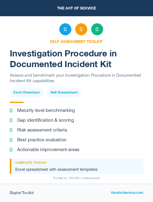 Investigation Procedure in Documented Incident Kit