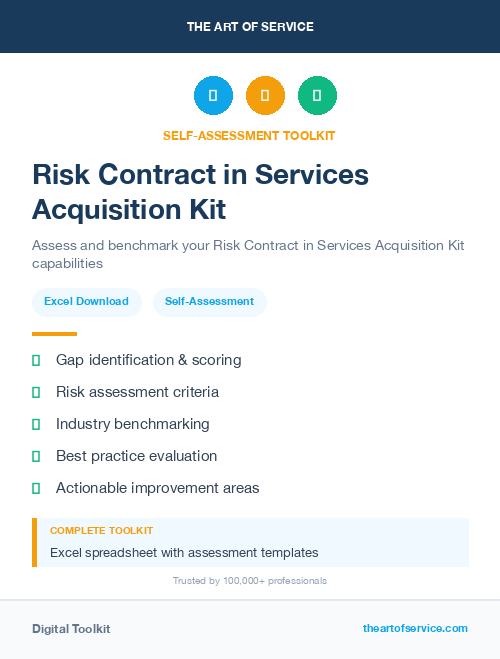 Risk Contract in Services Acquisition Kit