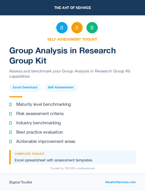 Group Analysis in Research Group Kit