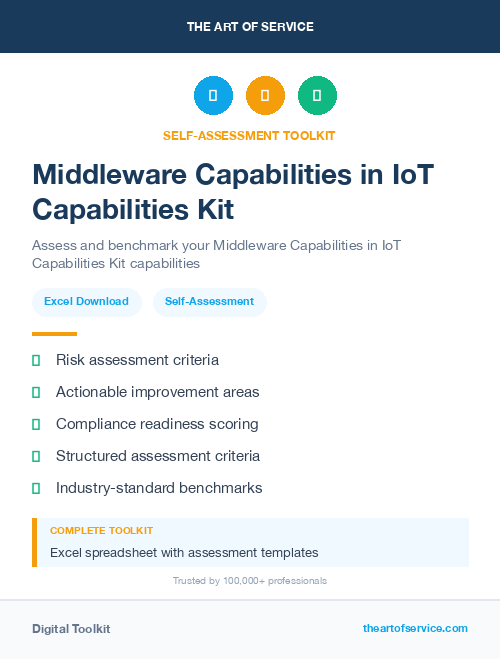 Middleware Capabilities in IoT Capabilities Kit